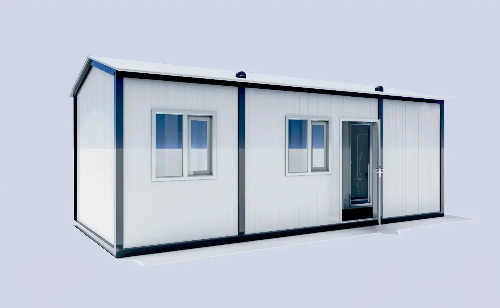 300×700 — K310 (Container mit zwei Räumen, WC, Dusche und Küche) — 2